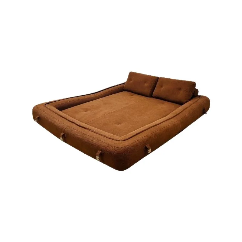 Sofa sitting and lying integrated dual-purpose small apartment living room vacuum compression sofa bed