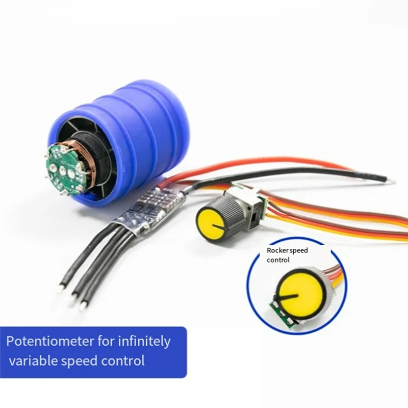 AB66-Violent Fan Motor DC Brushless Motor With 30A Control Board For 130,000 Rpm Ultra-High
