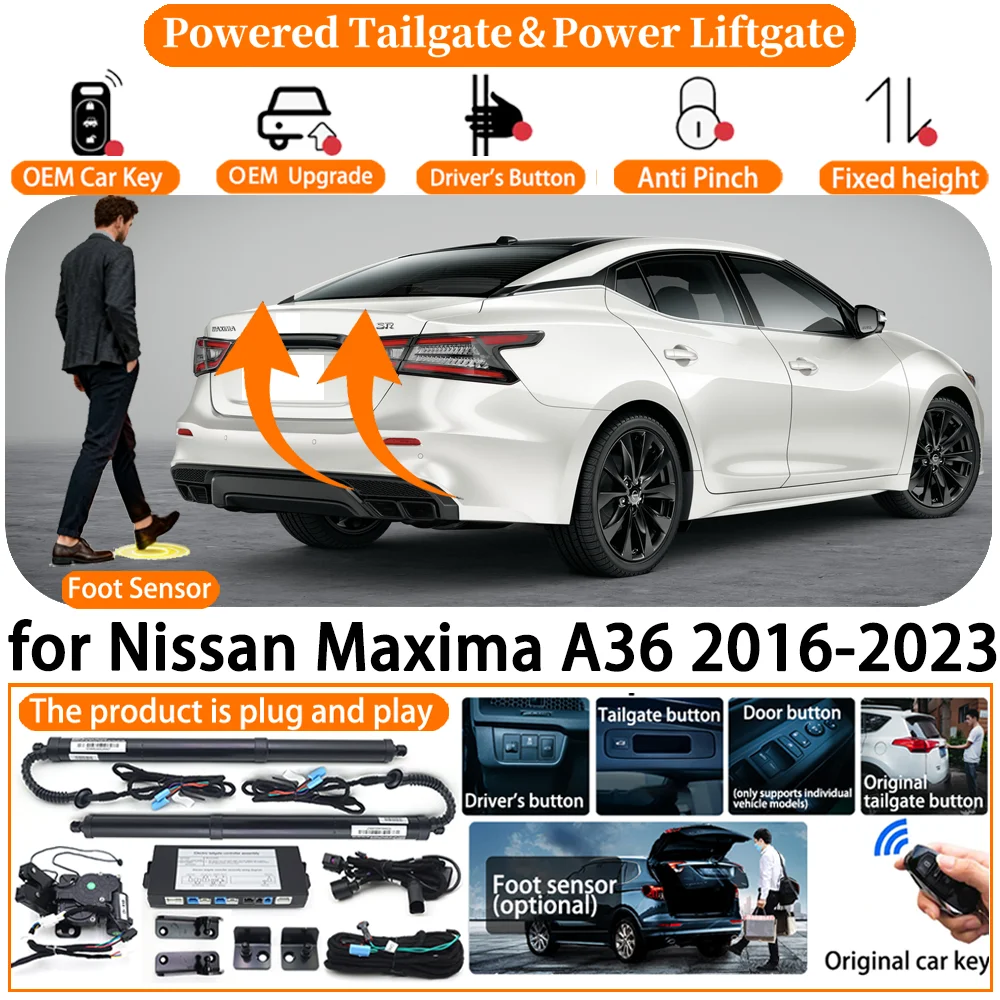 

ZhuCamX Car OEM Smart Powered Tailgate system for Nissan Maxima A36 2016-2023 Automatic Electric Power Tailgate Strut kit