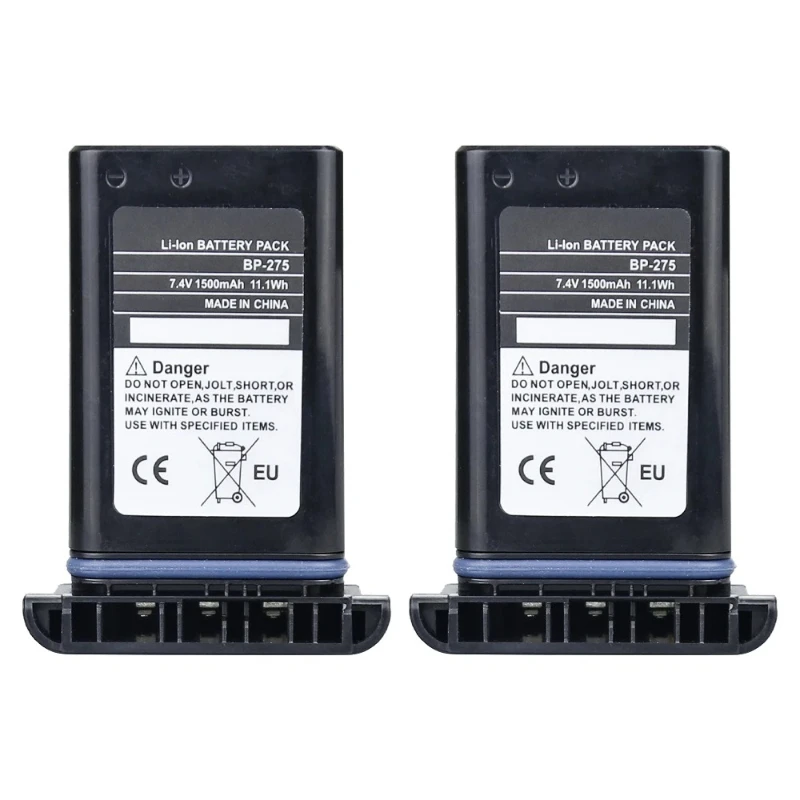 7.4v 1500mah para ibm IC-M91D IC-M92D portátil rádio bidirecional BP-275 bateria recarregável de íon de lítio
