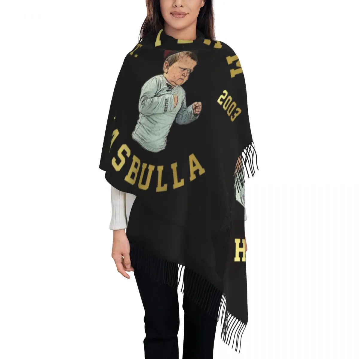 

Personalized Printed Hasbulla Team MMA Fight Meme Scarf Women Men Winter Warm Scarves Shawls Wraps