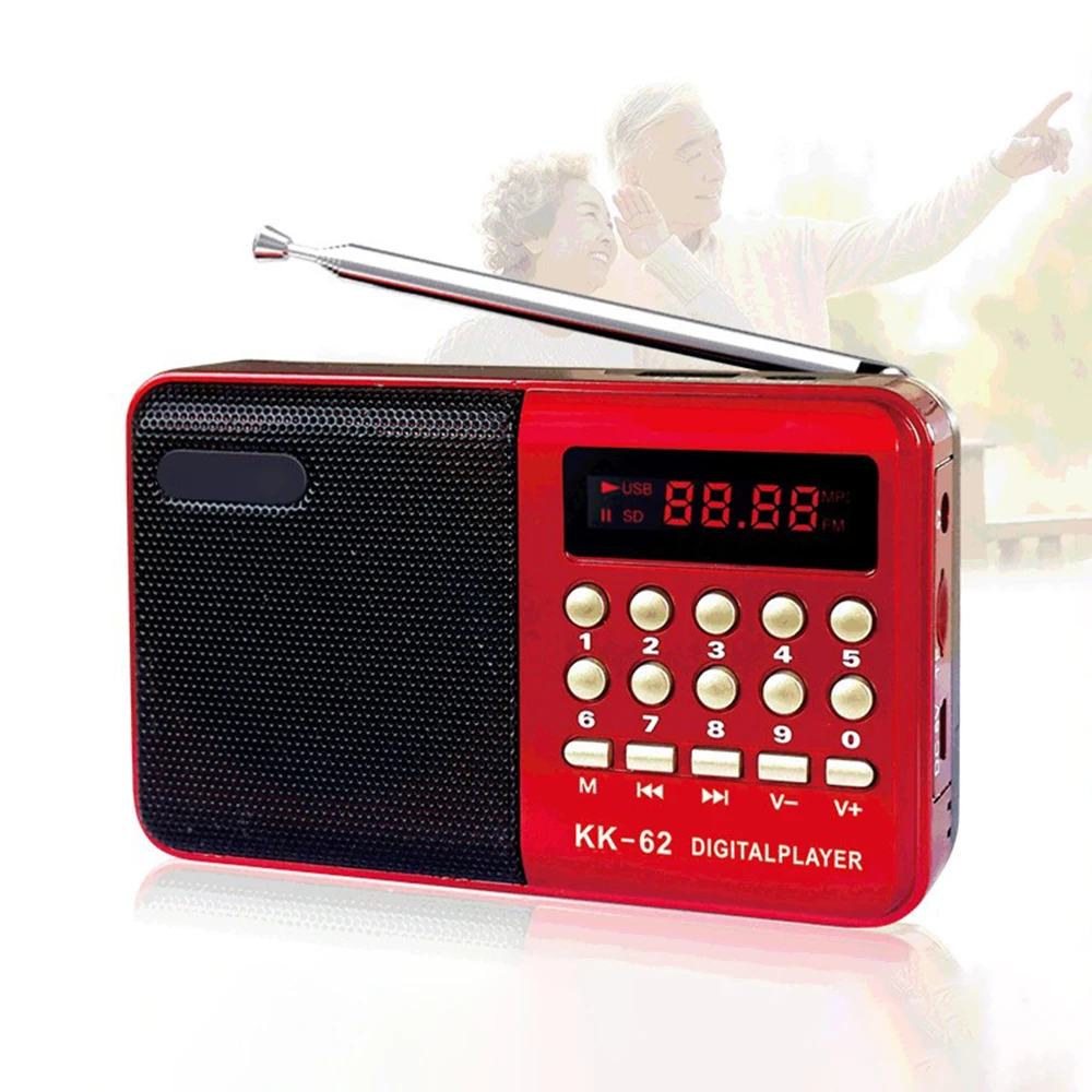 Multifunction LED Digital Display FM Radio Media Speaker MP3 Music Player Support TF Card USB Drive