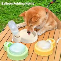 350/500ml Cat Dog Water Bottle Foldable Sealed Puppy Cat Drinking Bowl Portable with Handle Pet Water Dispenser Camping