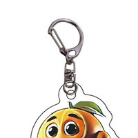 Creative Animals Acrylic 2D Flat Hanging Pendant Backpack Pendant Bag Charms Gift