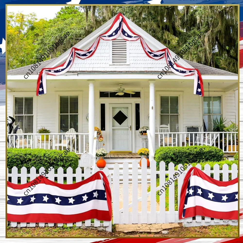1.64 19.69 feet Memorial Day Patriotic Flag for Fallen Soldiers - American Decorative Item - 250th A