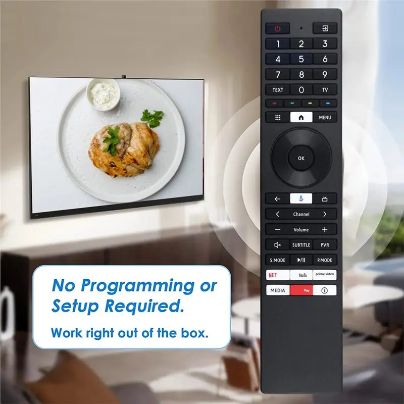 B03B-For Toshiba ERF3U98T Replacement TV Remote Control- ERF3U98T Model Remote Control Parts