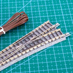 N Scale 1/160 Electric Train Tracks Model Left/Right Turnout Railway Alloy Tracks Train Accessories 1Pcs