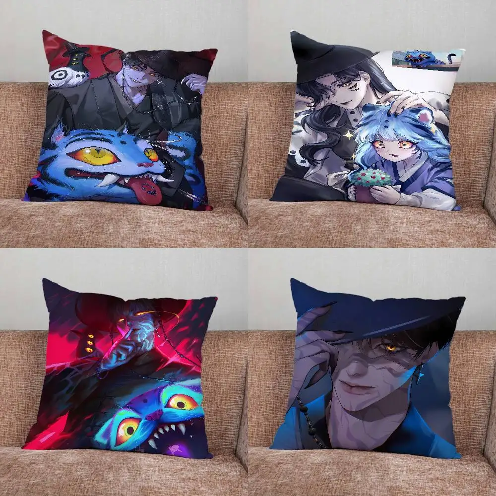 

KPop Jinu D-Demon H-Hunters Pillow Case For Home Bedroom Car Office Decoration Living Room Sofa Cushion Cover Suitable