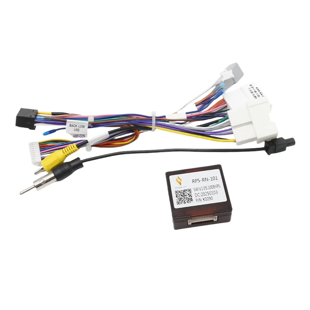 Adaptador de Audio con Cable de Alimentación KRS-RN-03 Canbus RP5-RN-101 para Renault Duster/Clio/Kangoo/Sandero/Logan/Captur 2015+ |   Estéreo para Auto