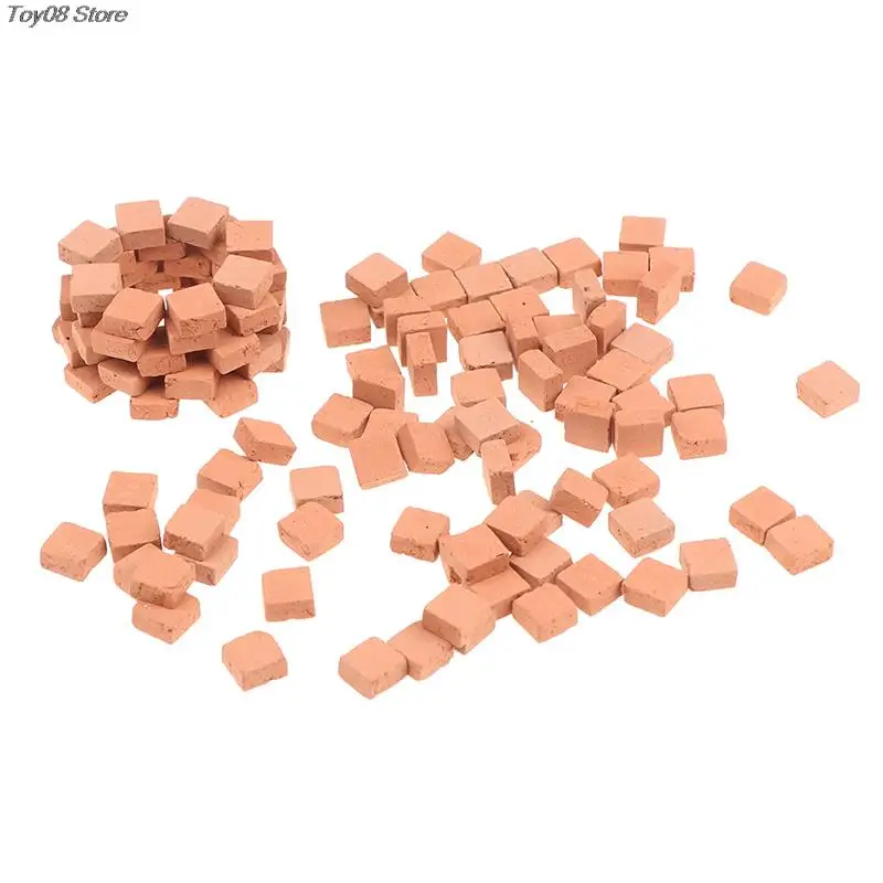 حار 4-120 قطعة طاولة الرمل محاكاة الطوب DIY بها بنفسك بناء مشهد المحمولة مصغرة دائم الاطفال لعبة ديكور المشهد النمذجة #4