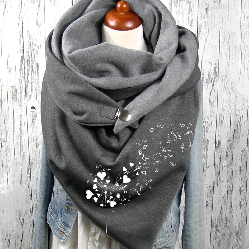 Ink drawing Art Print 3D Printed Scarf and Shawl Warm for Women and Men