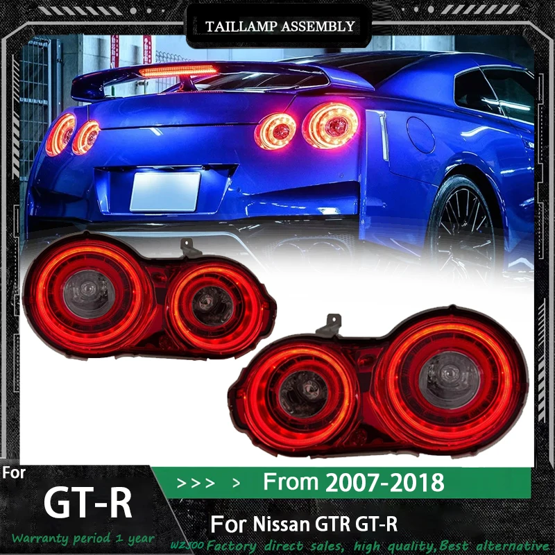 

For Nissan GTR Tail Light 2007-2023 R35 GT-R Taillight Upgrade Led Car Accessories New Arrival Rear Lamp Tail Light Brake Lamps