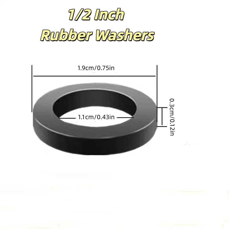 30Pcs Rubber O-Ring Set-Suitable for Bellows, Shower Hose, Faucet, Water Heater and Regulating Valve