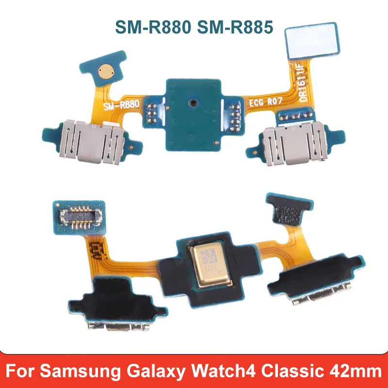 For Samsung Galaxy Watch4 Classic 42mm SM-R880 SM-R885 Power Return Microphone Flex Cable Watch 4 Classic Repair Spare Part