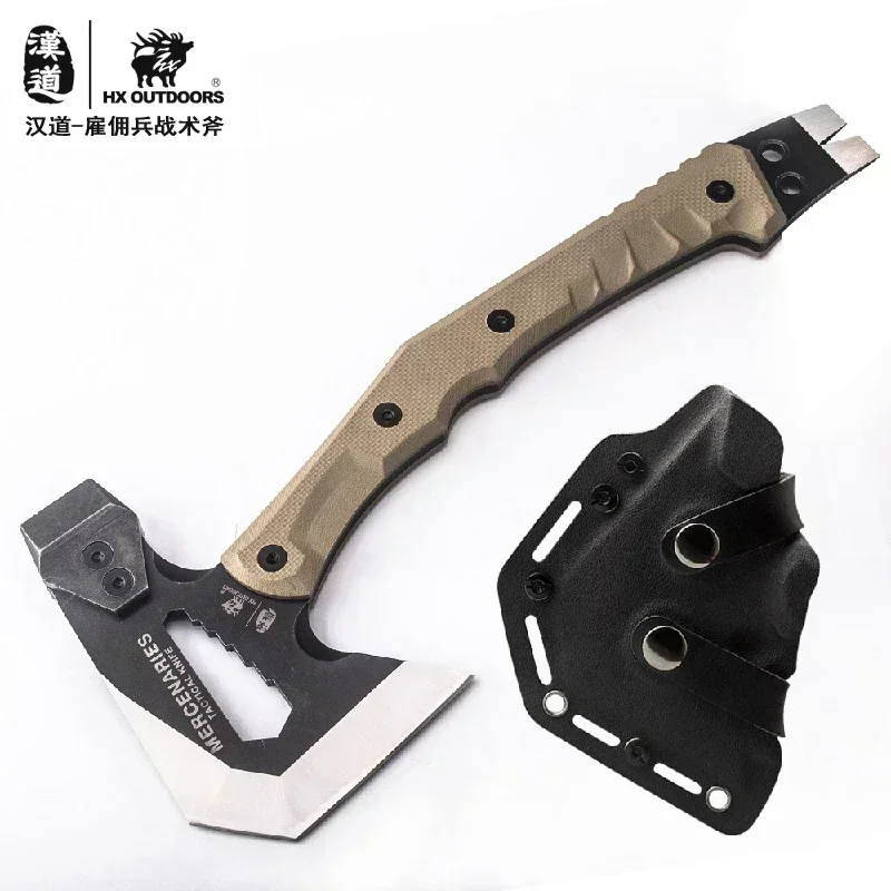 2025 HX Tactical Engineer Axe Rescue Camp Artillery Fire Rescue Axe Hammer survival firefighter camping supplies axe tomahawk