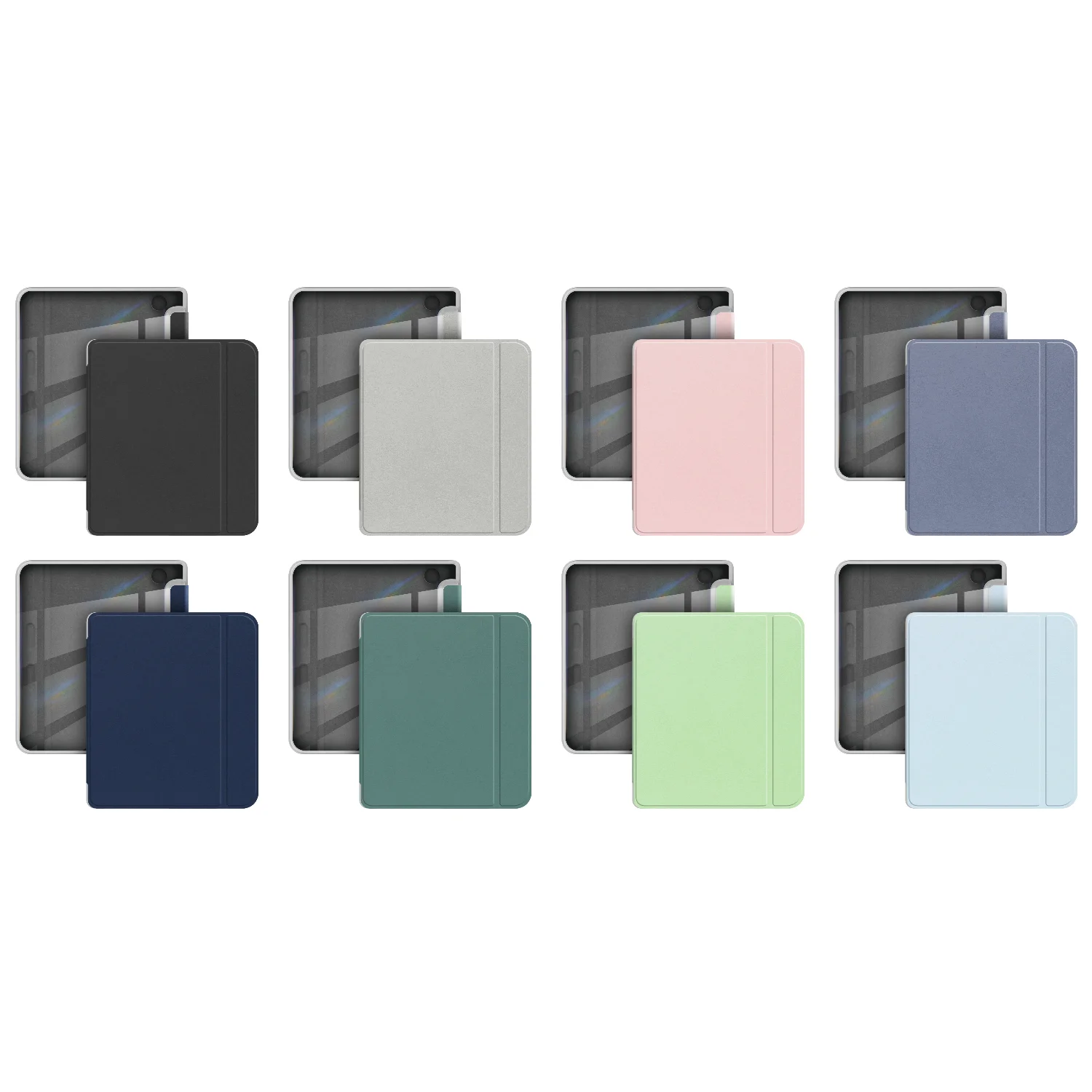 Custodia Flip Cover in pelle PU con retro trasparente per Kobo Libra 2 Custodia Kobo Libra Color