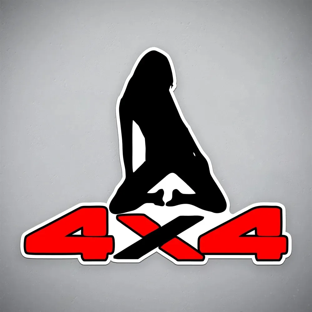 

Vinyl stickers for car "Girl 4x4"Waterproof Pvc Decals Accessories Scratch Cover Sticker For Cars