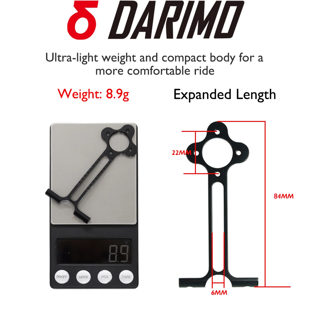 DARIMO Bicycle Computer Mount Alloy 8.9g Compatible with IX2/IX4 STEM for Bracket with Garmin/Cat eye/bytron，Bike Accessories