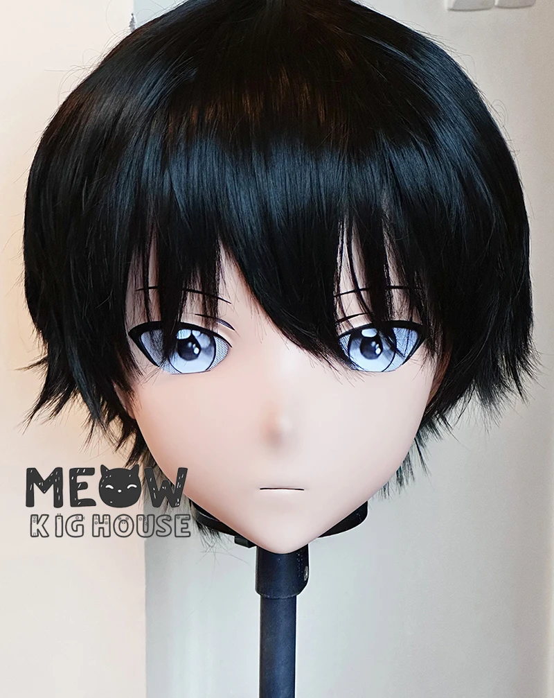 

Маска кигуруми (MEO579) ручной работы, настраиваемая, полностью закрывающая лицо, с замком, для кроссдрессинга, от мужчины к женщине, в стиле японских аниме и игровых персонажей