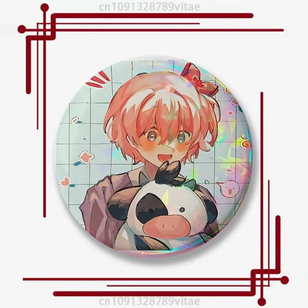 Niedliche S-Sayoris-S DDLC 25mm 75mm 44mm 58mm 32m Münzabzeichen, personalisierte handgefertigte runde Broschen, Anstecknadeln, Accessoires – Detail 12