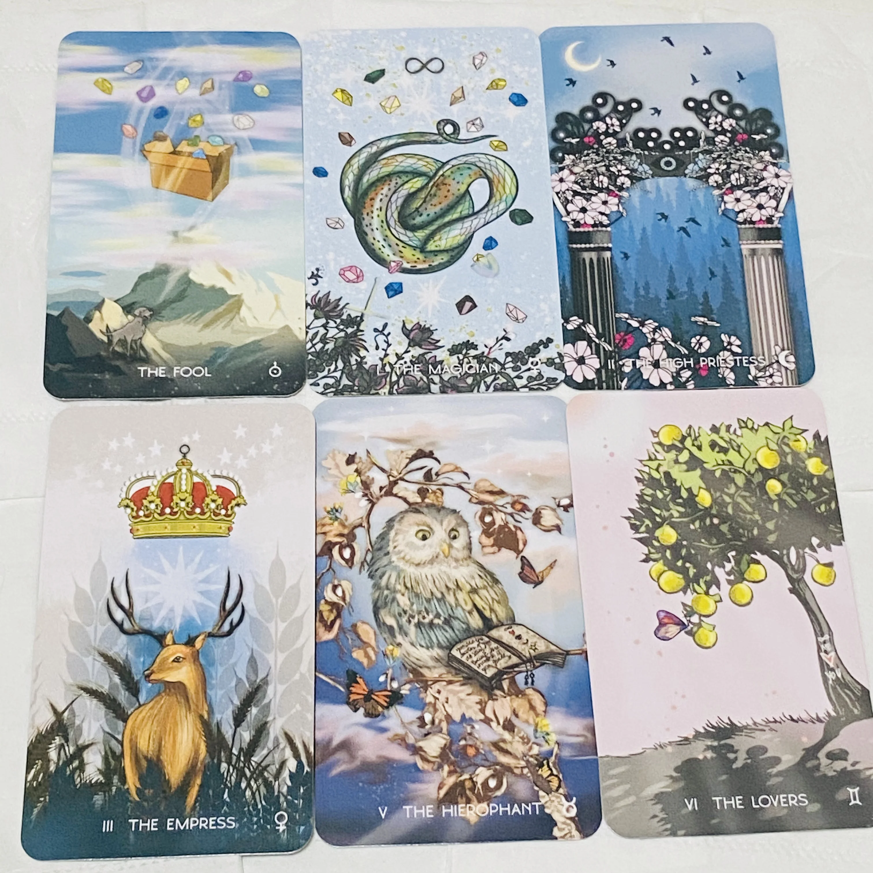 The Meraki Tarot Deck Cards 78Pcs High Quality English Version Divination Board Games Oracle Deck Cards