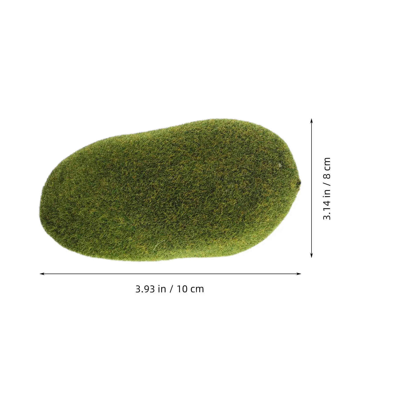 6Pcs Realistic Artificial Moss Stones for Sand Table Models DIY Terrariums Fairy Gardens Floral Arrangements Vase Filling Micro
