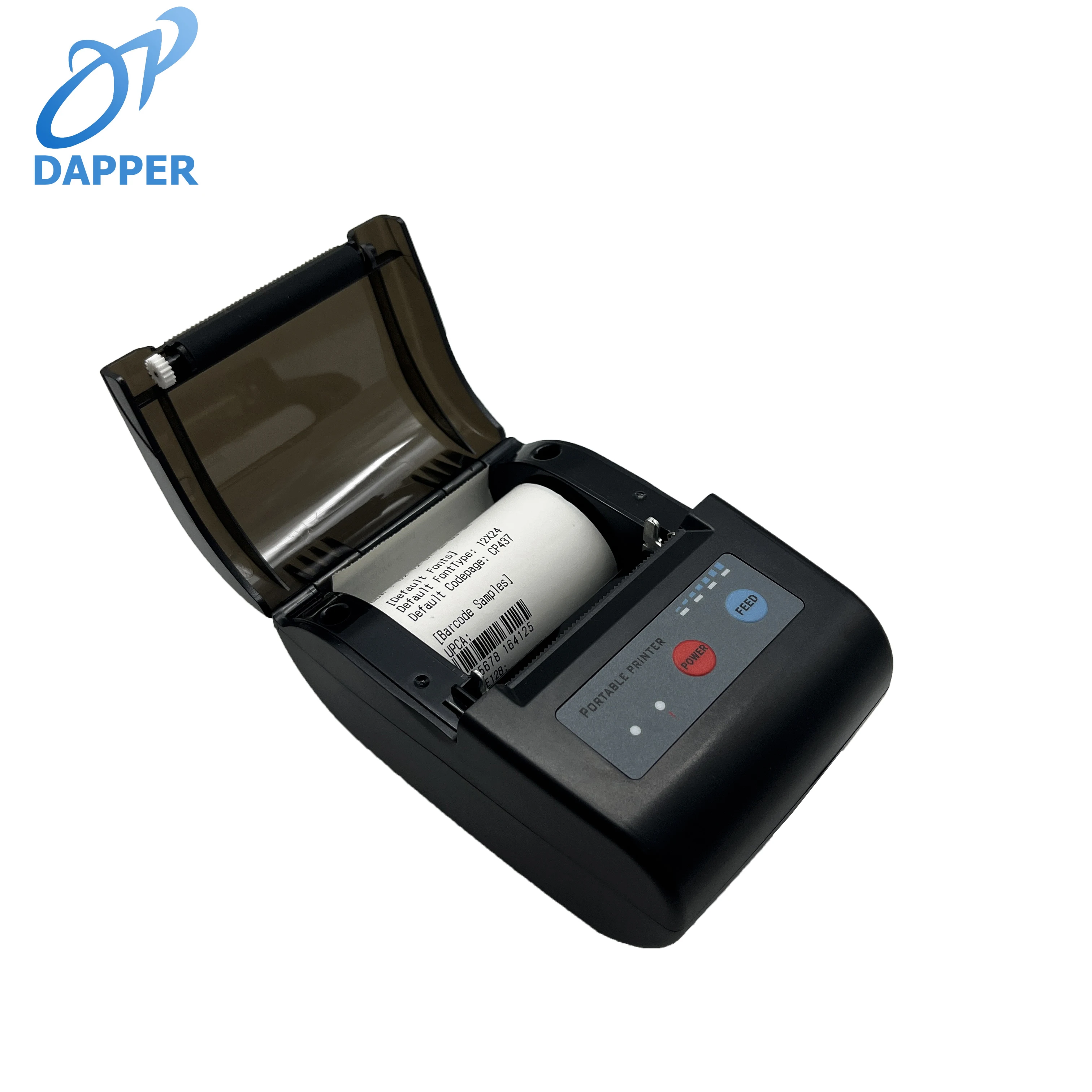 Printer Thermal Mini Portabel 58mm untuk Struk, Barcode, Nirkabel Bluetooth, Perangkat Pencetak Invoice Genggam