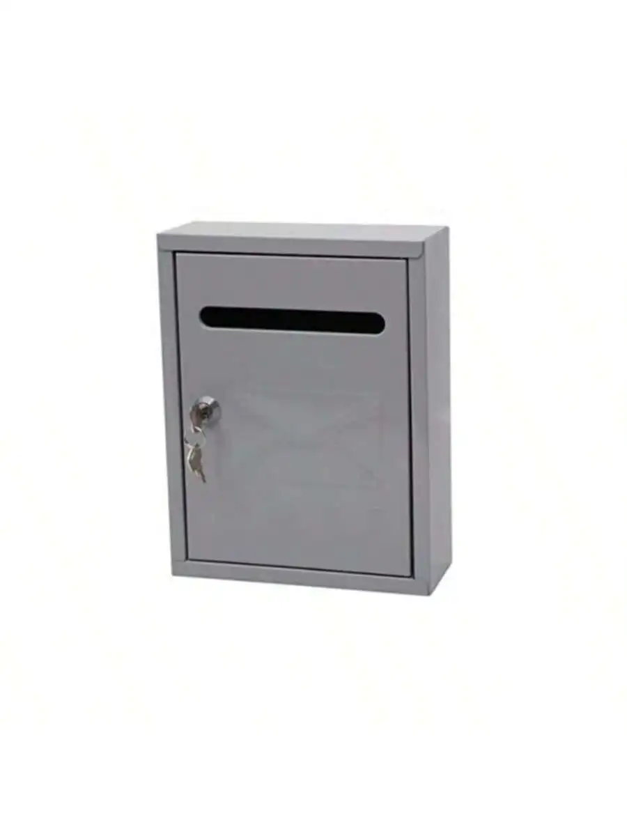 Starley - exterior metal mailbox for parcel and lockable letters |   Waterproof wall mailbox for home, office or garden, 26x20x7cm, available in white, black and gray
