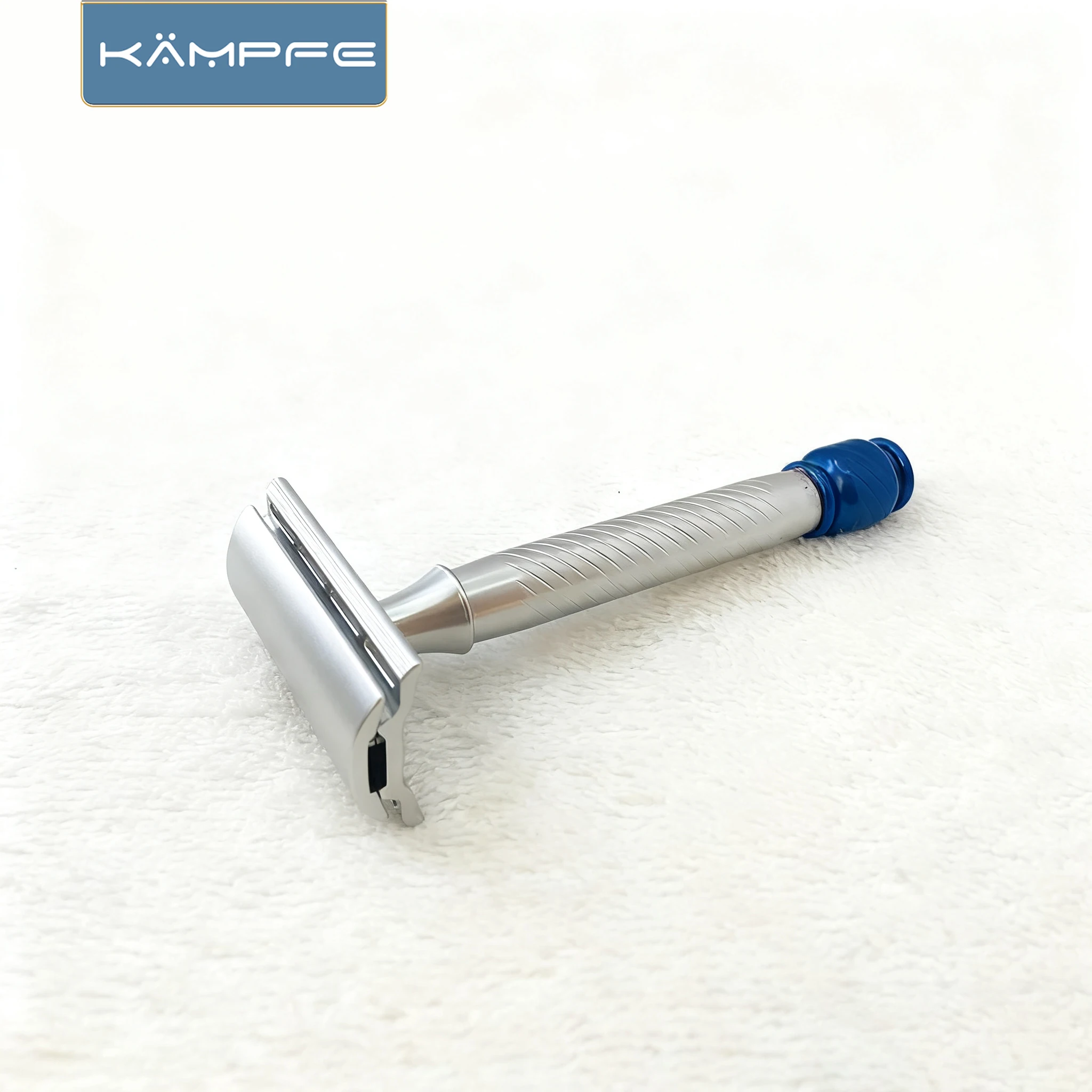 KAMPFE Aluminum Double Edge Safety Razor - Old Fashioned Wet Shave Close Trim Closed Comb Trimmer for Men CNC Machined