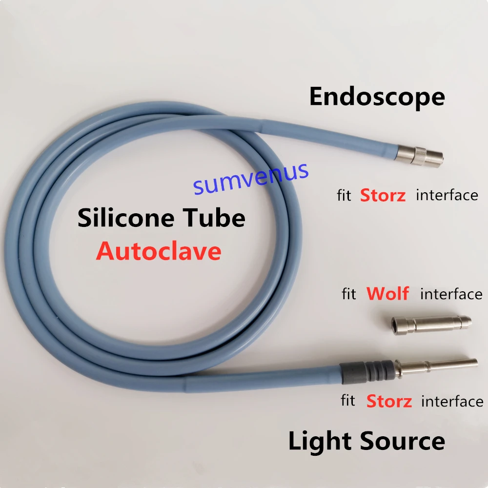 Medical Surgical Φ4X1800mm 2500m 3000mm Fits Storz Interface Endoscope Fits Wolf Storz Interface Cold Light Source Optical Fiber