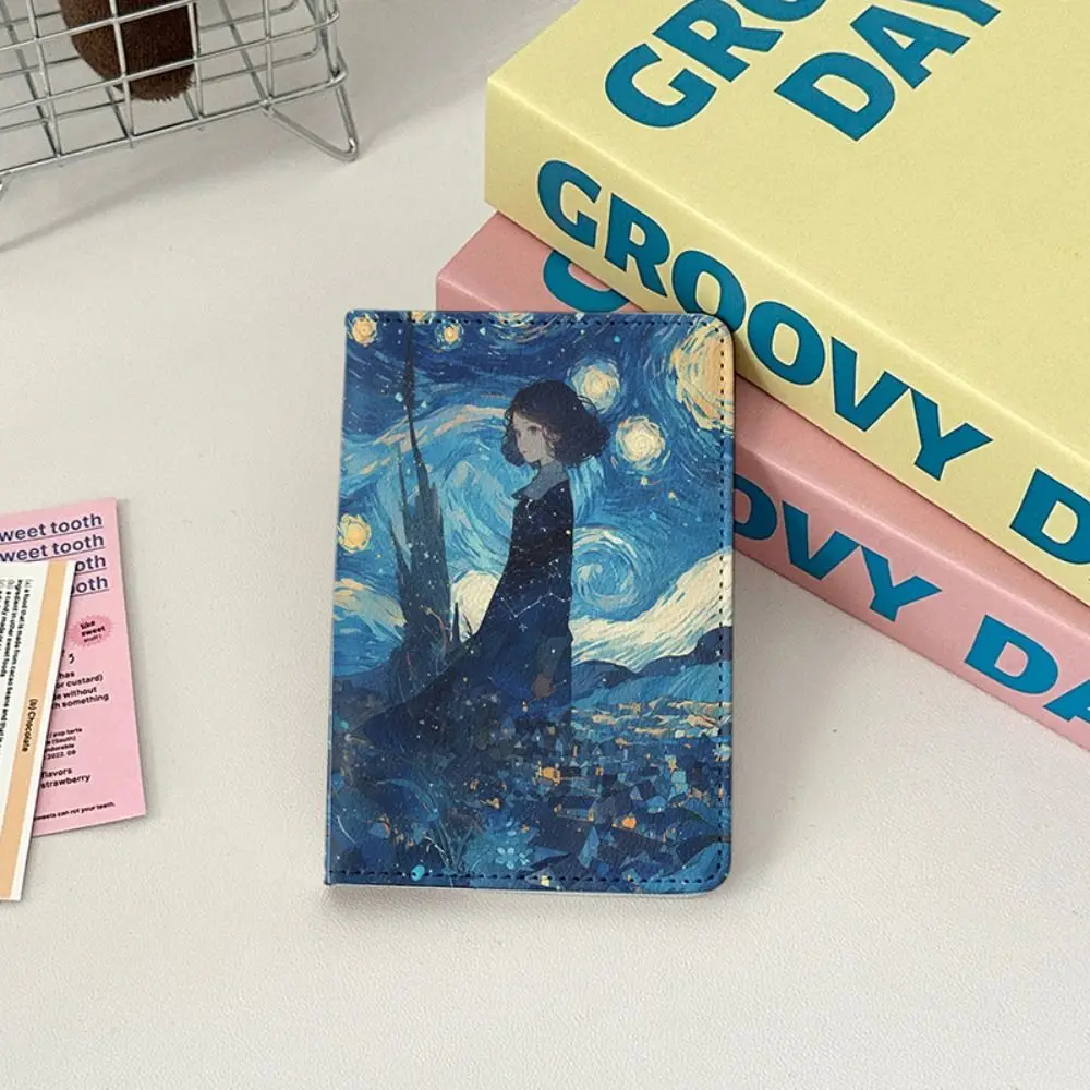 新しい PU 旅行パスポートカバーポータブルチケット収納プリント保護ケース高品質収納 ID バッグパスポートホルダー