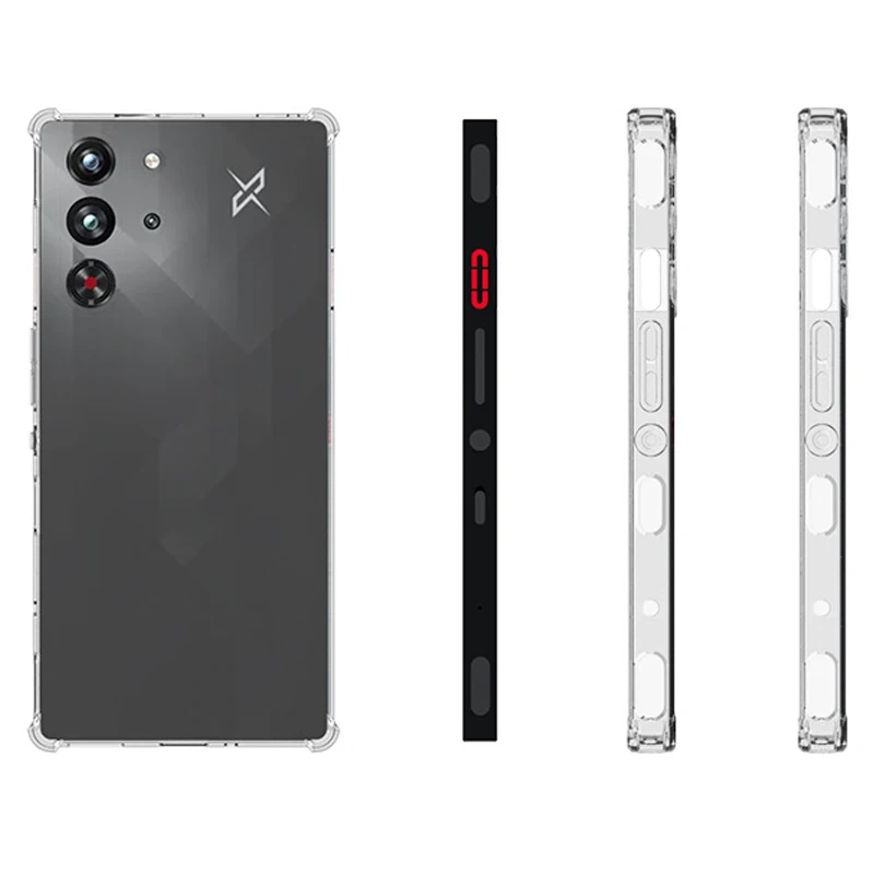 حافظة وسادة هوائية لهاتف ZTE Nubia Red Magic 10 Pro NX789J وسادة هوائية شفافة من السيليكون بولي يوريثان غطاء خلفي ناعم لهاتف Nubia Redmagic 10 Pro