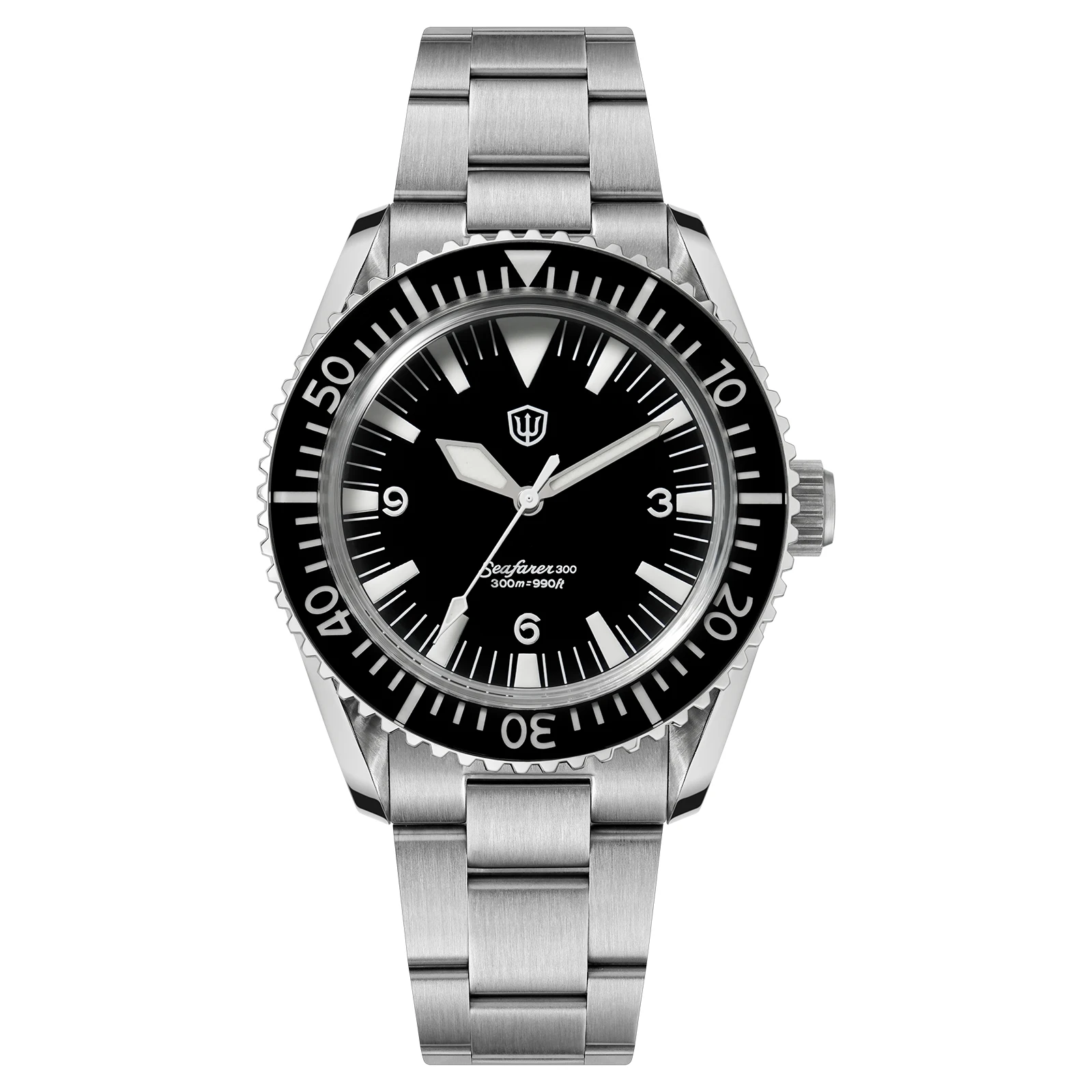 Watchdives WD1967Q Quartz Watch VH31 Sweep Second Quartz Movement Stainless Steel Men Watches Sapphire Crystal Super Lume BGW-9