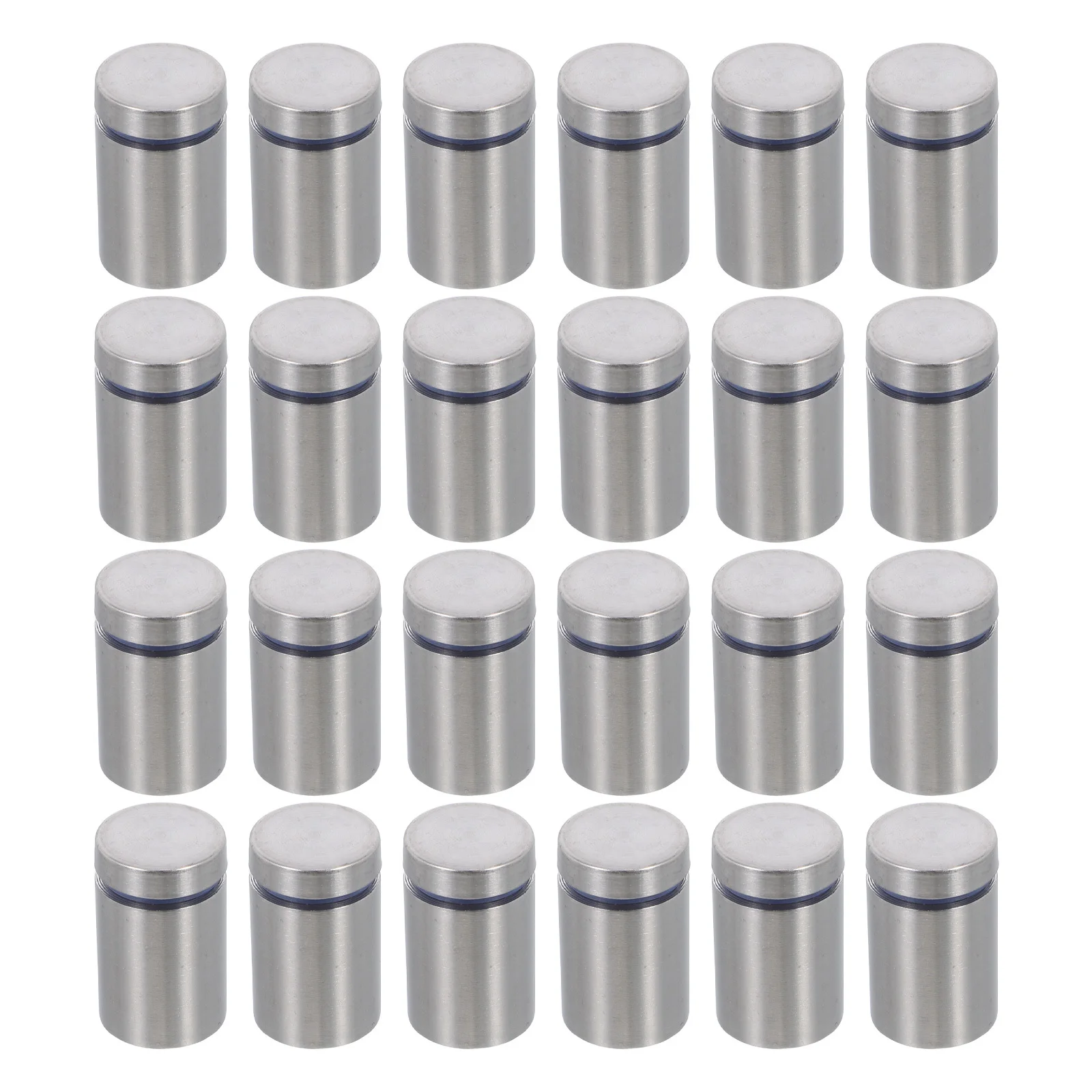 24pcs Stainless Steel Advertising Nails Wall Display Mounts For Signage Glass Acrylic Artwork Exhibition Secure Hold Easy