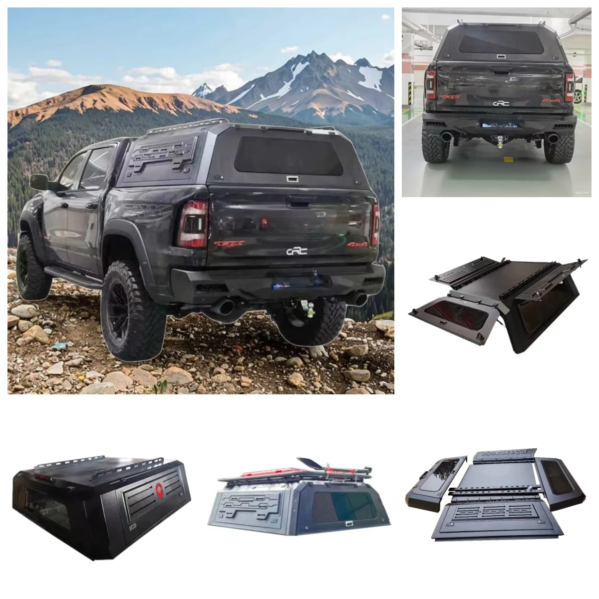 

Flying Wing / 5.7 Waterproof Off-Road Pickup Hardtop Cargo Bed Cover - High-Quality Aluminum Alloy Truck Roof