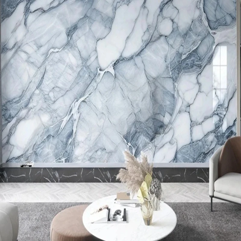 Custom Marble Pattern Wallpaper Modern 3D Photo Mural Bedroom Living Room Hallway Adesivos Para Parede Home Decor Papier Peint