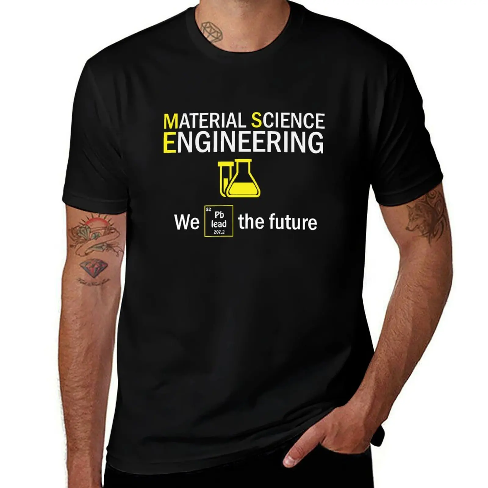 Material Science Engineering T-Shirt Soft Stretch Short Sleeve Top