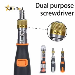 10 In 1 Ratchet Screwdriver Hidden Screwdriver Head Multi Angle Corner Capable Multifunction Screwdriver Set