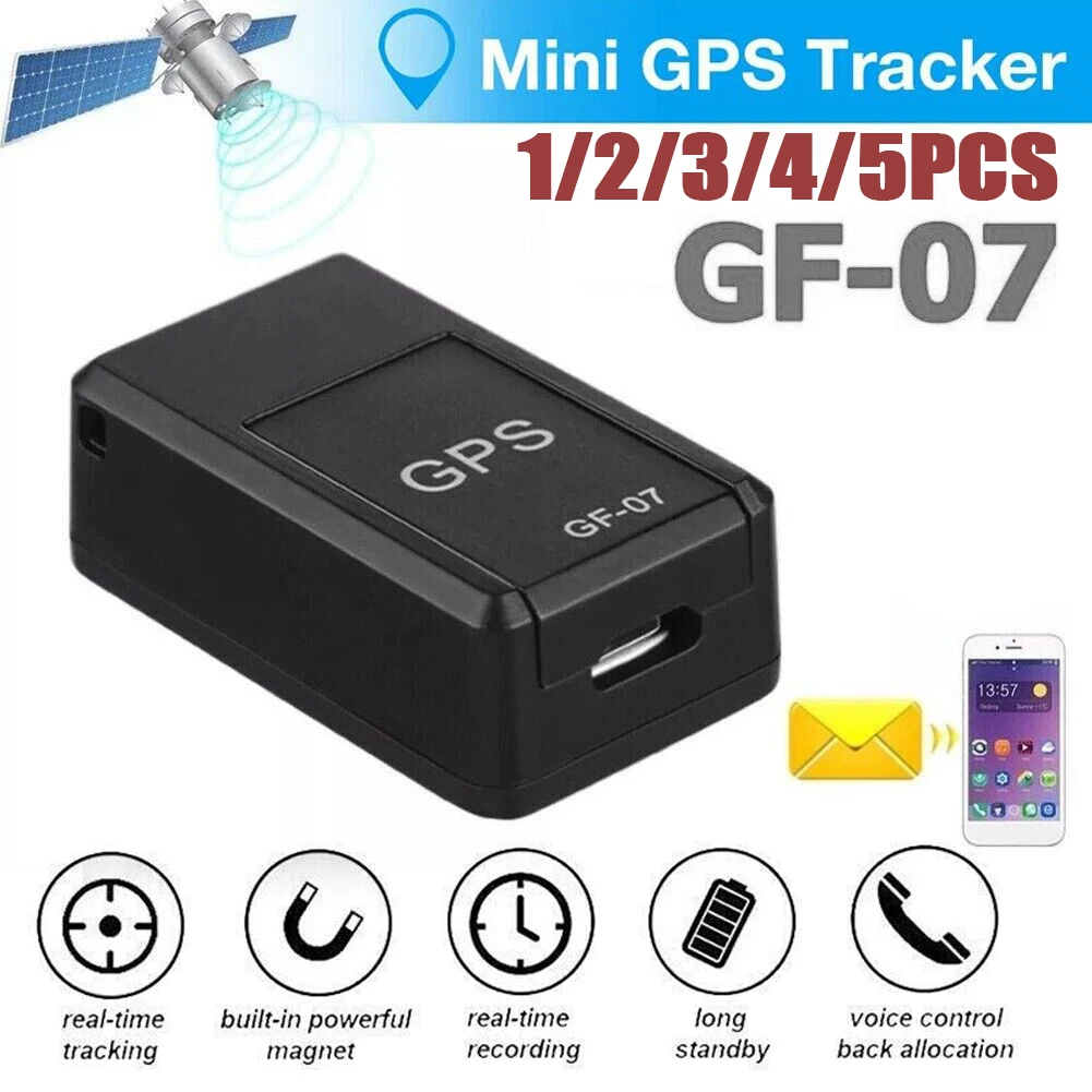 Car Real Time Tracking GF-07 GPS Tracker Magnetic Anti Theft SIM Message Positioner Daily Waterproof Car Tracker Car Accessories