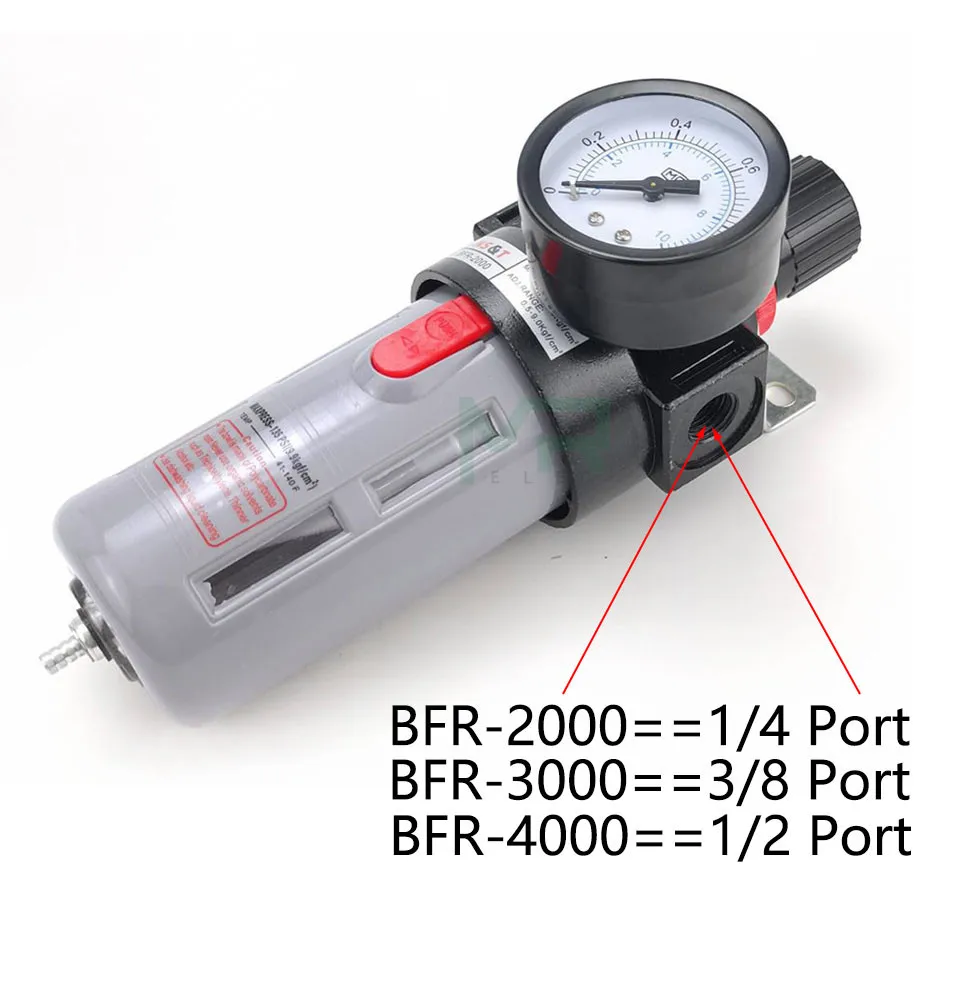 BFR2000 BFR3000 BFR4000 1/4 3/8 1/2 Air pump filter pressure reducing valve Oil-water separator Regulator for compressors