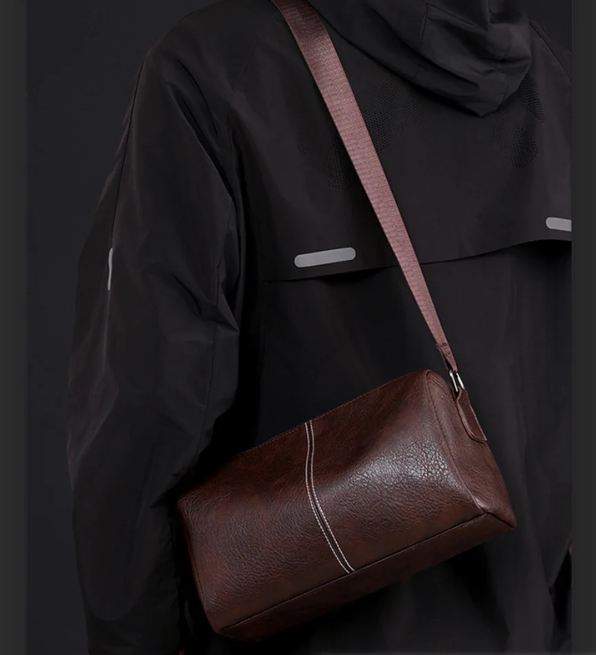 

Men's Single Shoulder Bag fashion leisure bags waterproof horizontal Korean version cross-body bag men's high-end sense 가방 Bolsa