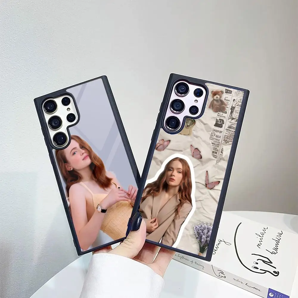 Чехол для телефона Samsung Galaxy S26 S25 S24 S23 S22 S21 S20 FE Edge Pro Plus Ultra с изображением актрисы Сэйди Синк, 1 шт., PC+TPU