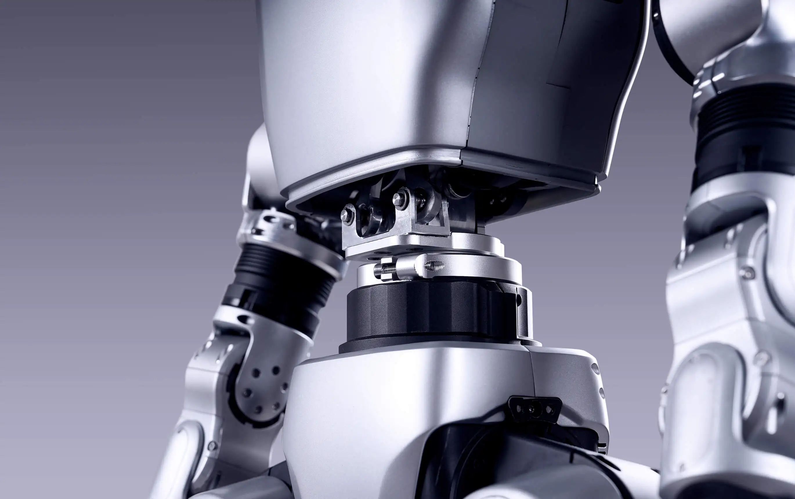 Robô humanóide inteligente básico de inteligência artificial mais flexível