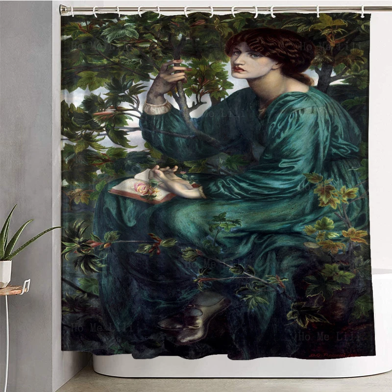 Medieval Classic Reproduce The Day Dream Shower Curtain With Hooks By Ho Me Lili Bathroom Bathtub Decoration