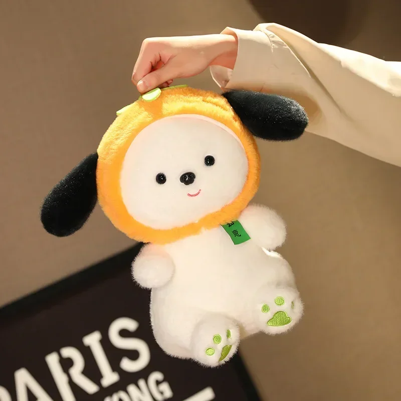 Kawaii Grappige Persimmon Puppy Knuffel Leuke Gevulde Dieren Kleine Hond Plushie Pop Anime Zachte Kinderen Speelgoed voor Meisjes Jongens Presenteert