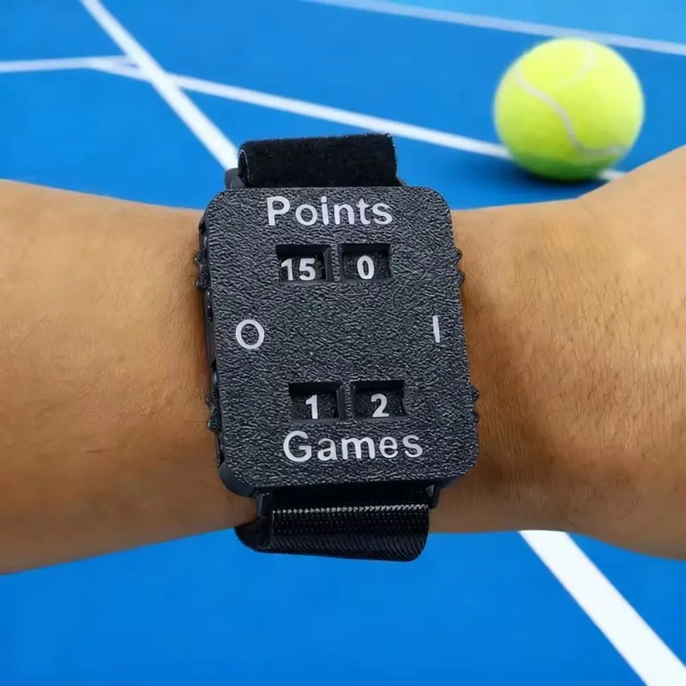 Afbeelding 3: Draagbare tennisscoremeter Verstelbare polsband Lichtgewicht scoremeter Polsband Duidelijk display Groot scherm Polsscoreteller