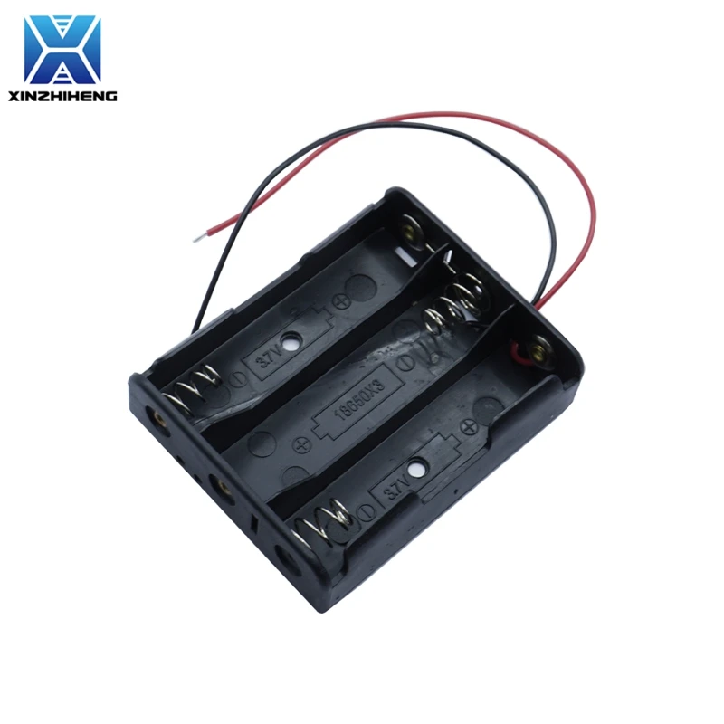 1pcs DIY 3.7V Series Circuit For 1 2 3 4 Way 18650 Battery Slots Battery Box Holder With Wire Lead But Without A Lid