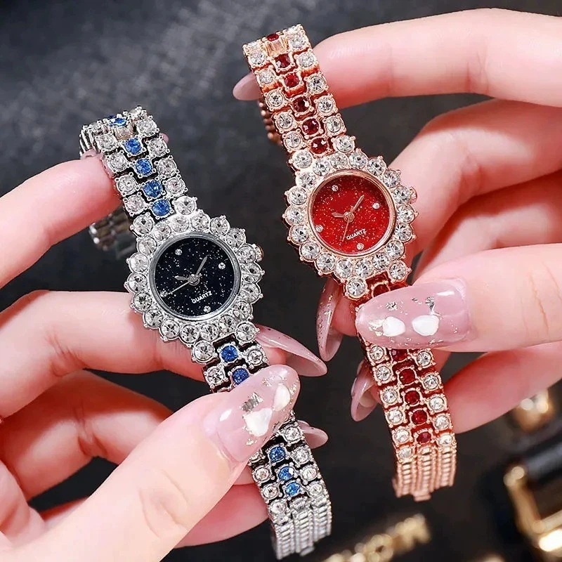

Fashion Rhinestone Women's Watch Bracelet Band Ladies Quartz Watch（Without Box）