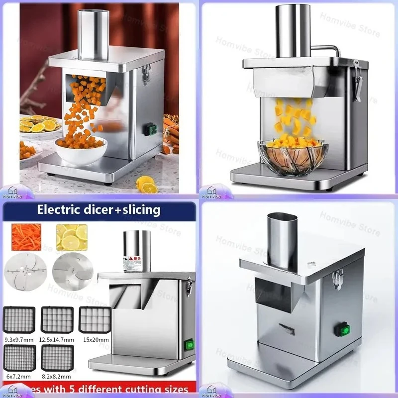 

250W Multifunctional Electric Meat Chopper Vegetable Cutter Dicer for Onion Carrot Potato Fruit Slicer Kitchen Food Processor