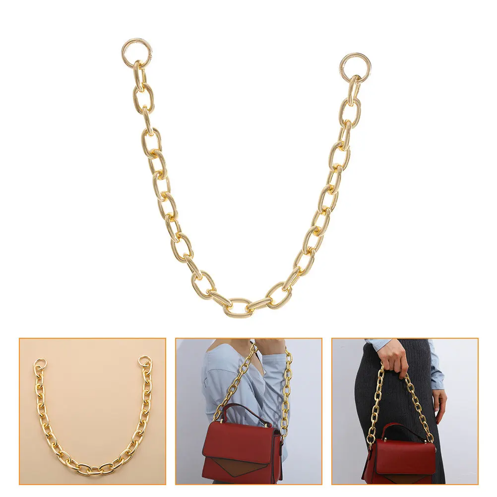 Stylish Metal Chain Strap for Handbags Replacement Adjustable Length Decorative Bag Chain for Crossbody Shoulder Purse
